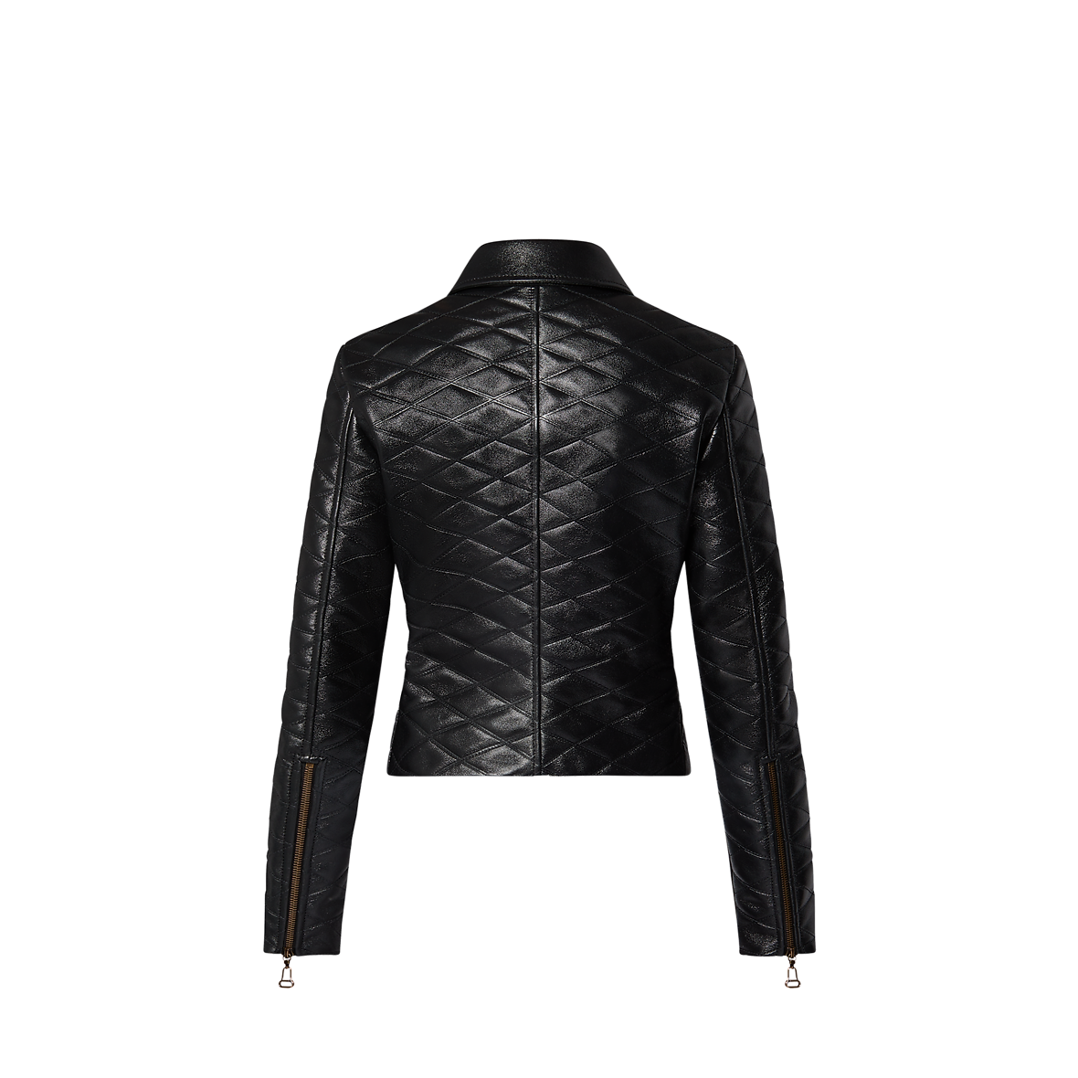 Cropped Malletage Leather Jacket Luxury Coats and Jackets Ready to